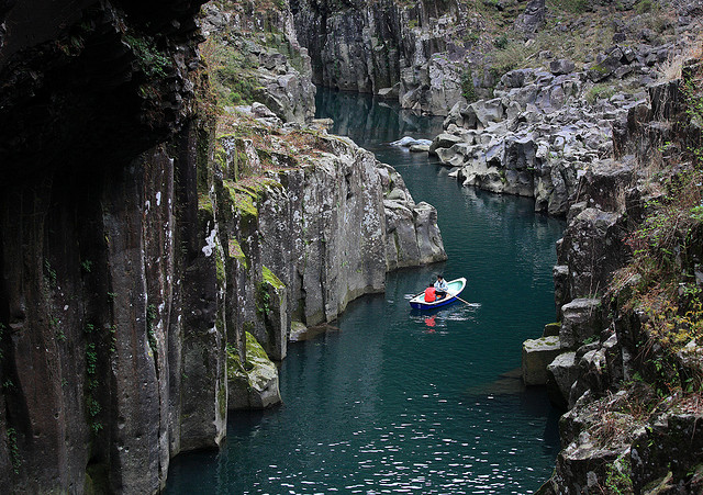 Cascada Manai en la garganta Takachiho